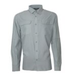 CAMISA MANGA LARGA CON BOLSILLO DE TAPETA