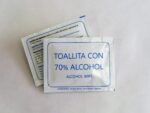 Sachet toallita desinfectante alcohol 70 %