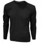 Polera Jersey Cuello Redondo Manga Larga 160 Gr Hombre