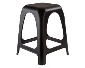 Piso negro plástico apilable