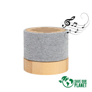 Parlante Altavoz de Bamboo y tela RPET TRUE