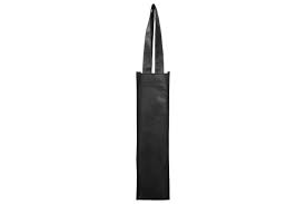 Bolsa Tnt ( Tela No Tejida) 12X36X10 Cms Negro 1 Botella