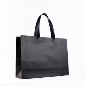 Bolsa De Papel Lujo «40X30X9» Negra Tiendas