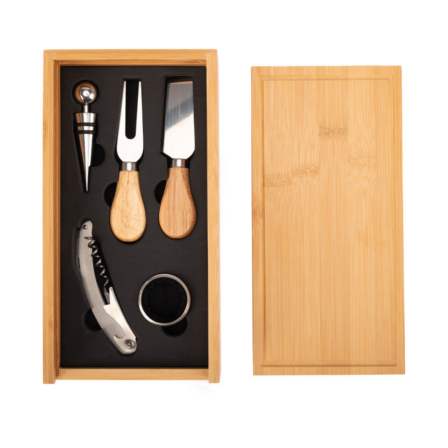 Set Wine & Cheese "FUTRONO" de Bamboo - Imagen 4