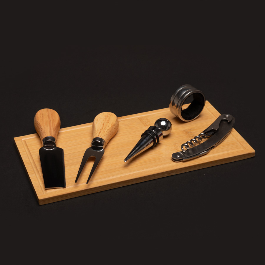 Set Wine & Cheese "FUTRONO" de Bamboo - Imagen 2