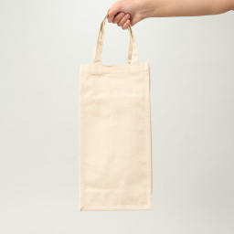 Bolsa de algodón 35x20x10 (cm)-dos botellas - Imagen 3