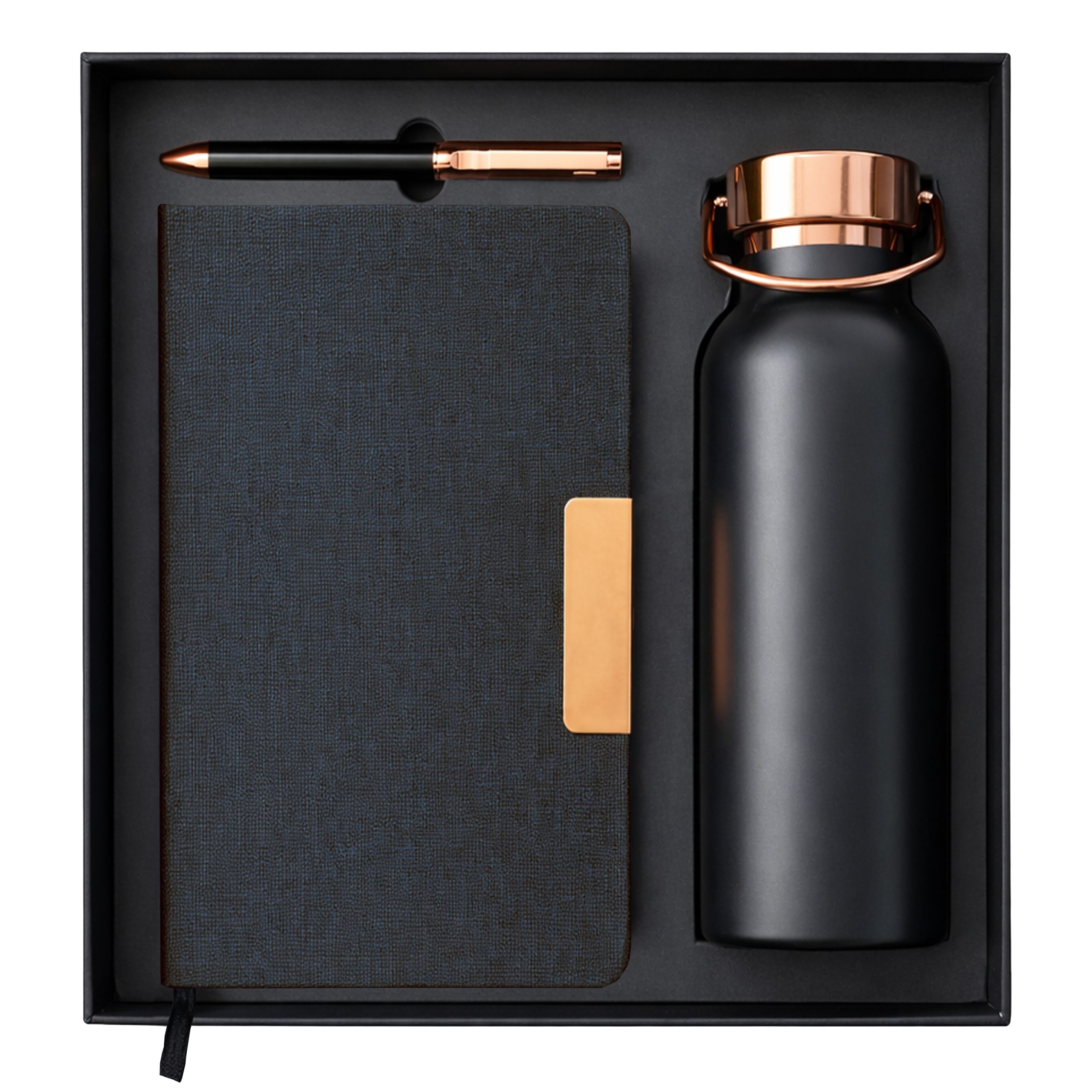 Set Botella Acero Inoxidable Térmica + Bolígrafo + Libreta